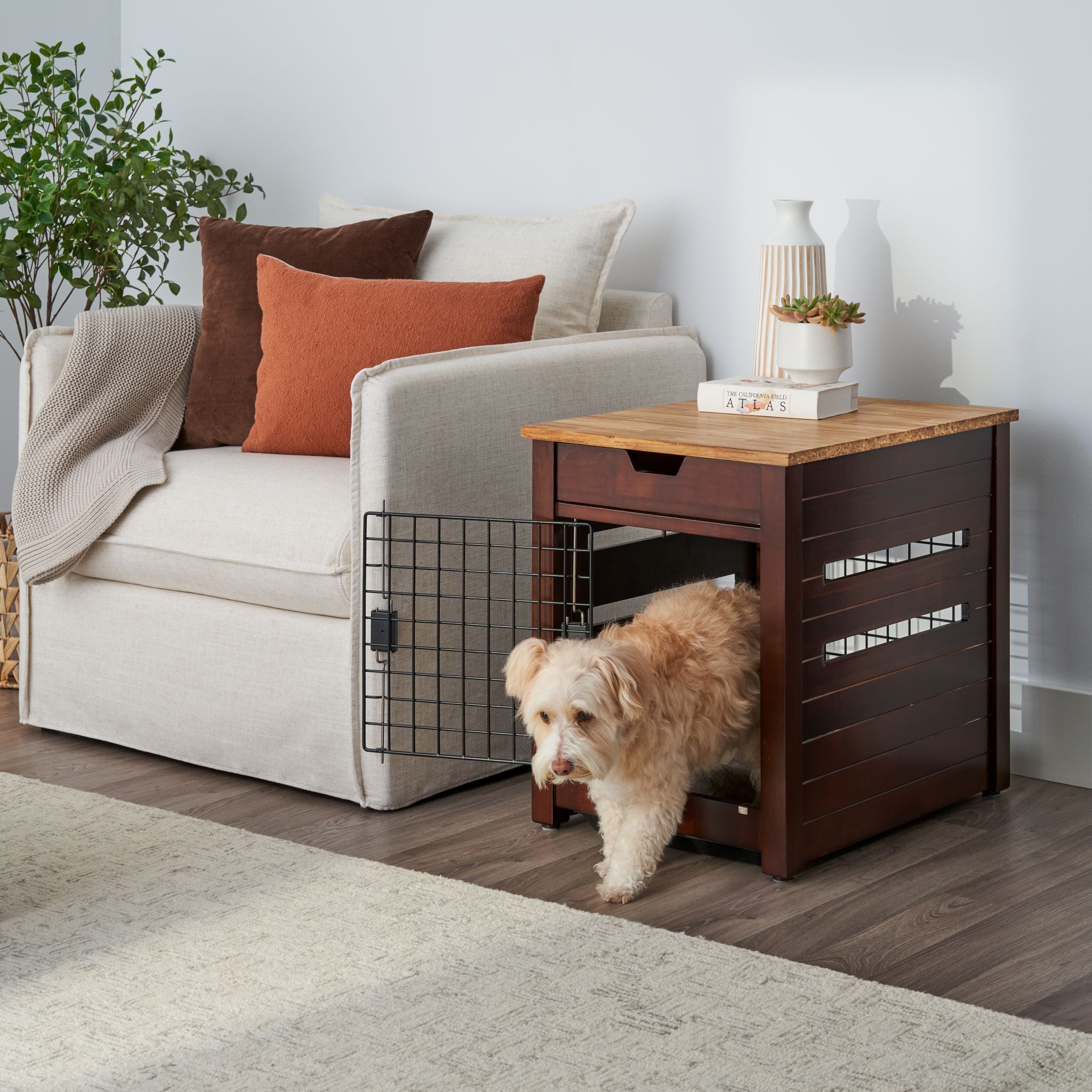 Hide Seek Dog Crate and End Table RENEW by TRINITY