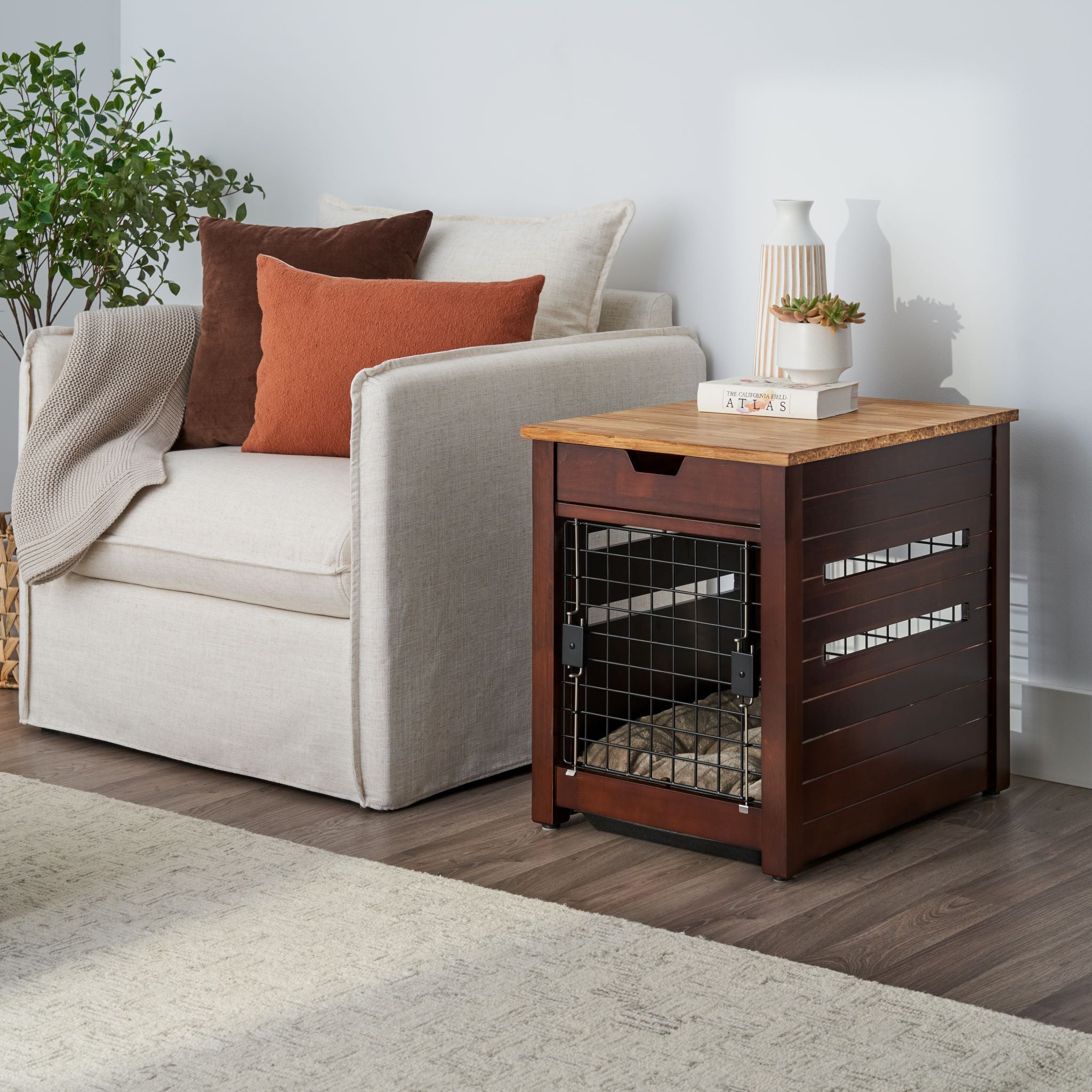 Pet crate end table hotsell