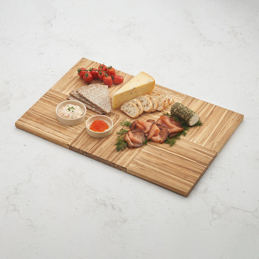 large smorgas board filled with charcuterie items